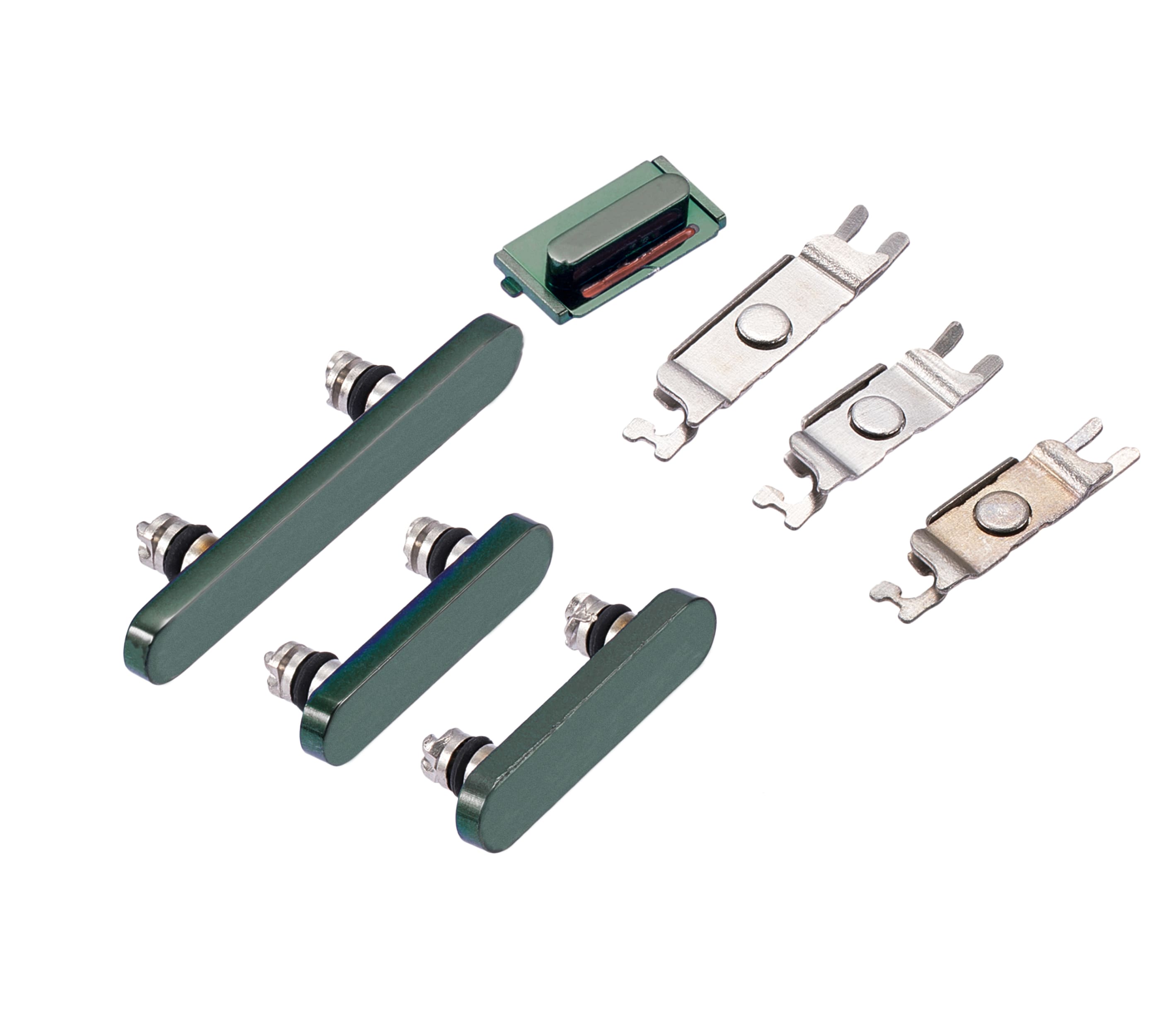 Hard Buttons (Power / Volume / Switch) Compatible For iPhone 13 Pro / 13 Pro Max (Alpine Green)