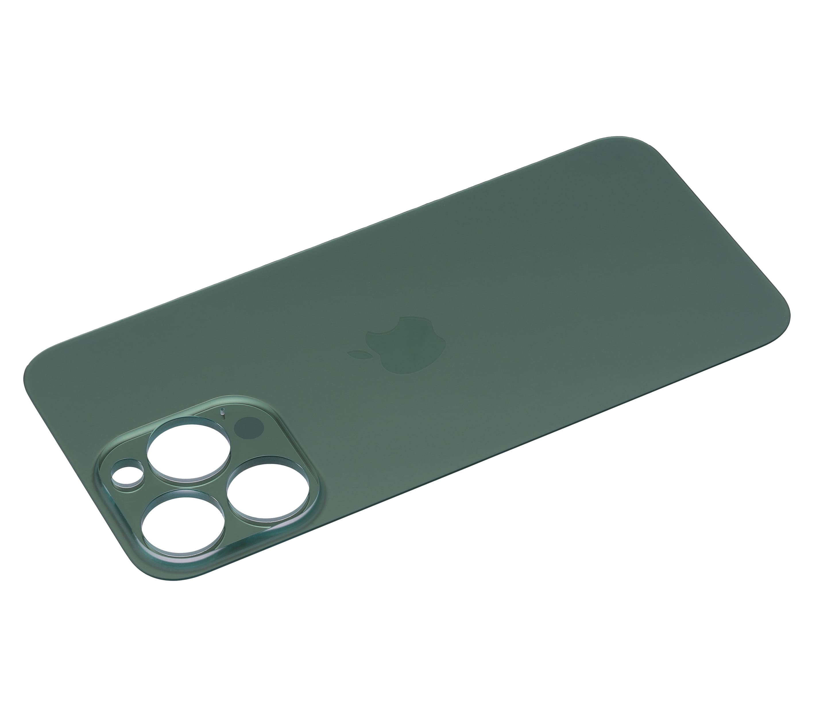 Back Glass With 3M Adhesive Compatible For iPhone 13 Pro (No Logo / Large Camera Hole) (Alpine Green)