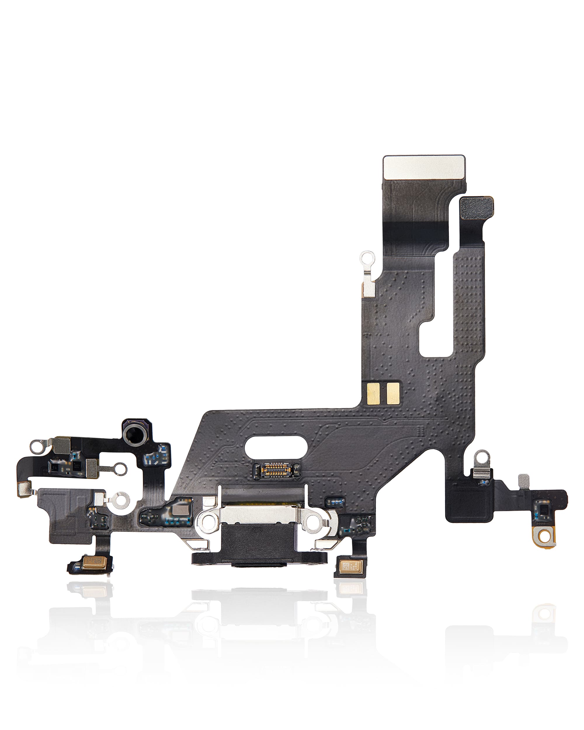 Charging Port Flex Cable Compatible For iPhone 11 (Used OEM Pull) (Black)
