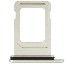 Single Sim Card Tray Compatible For iPhone 15 / 15 Plus (Yellow)