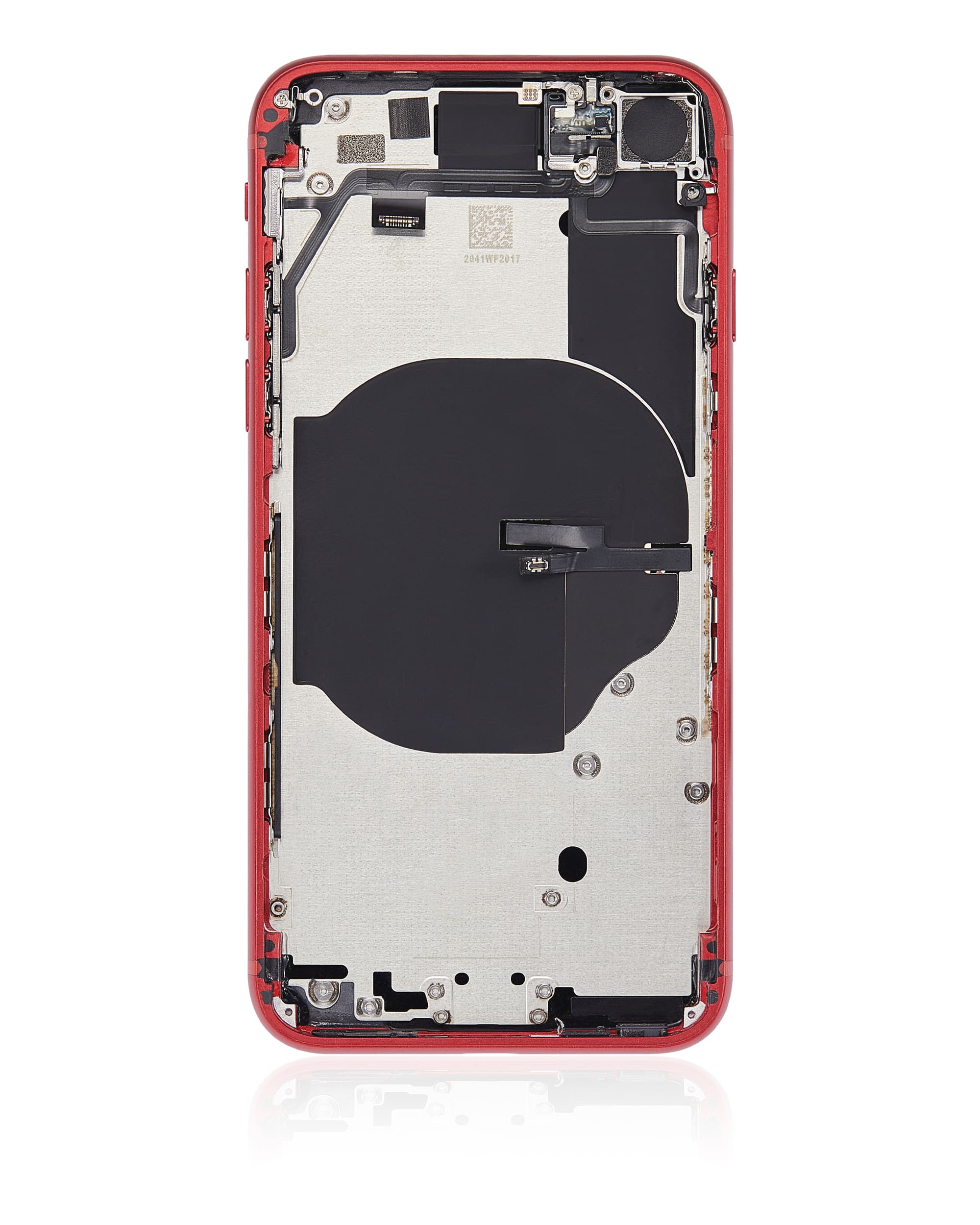 Back Housing W/ Small Components Pre-Installed Compatible For iPhone SE (2022) (Used OEM Pull: Grade C) (Red)