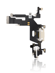 Charging Port Flex Cable Compatible For iPhone 11 (Premium) (White)