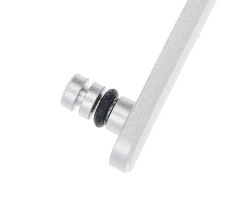 Hard Buttons (Power / Volume / Switch) Compatible For iPhone 8 (Silver)