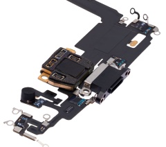 Charging Port Flex Cable With Board Compatible For iPhone 11 Pro Max (Used OEM Pull) (Space Gray)