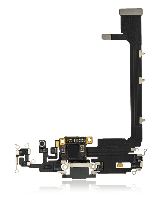 Charging Port Flex Cable With Board Compatible For iPhone 11 Pro Max (Aftermarket Plus) (Midnight Green)