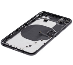 Back Housing W/ Small Components Pre-Installed Compatible For iPhone SE (2020) (Used OEM Pull: Grade C) (Black)