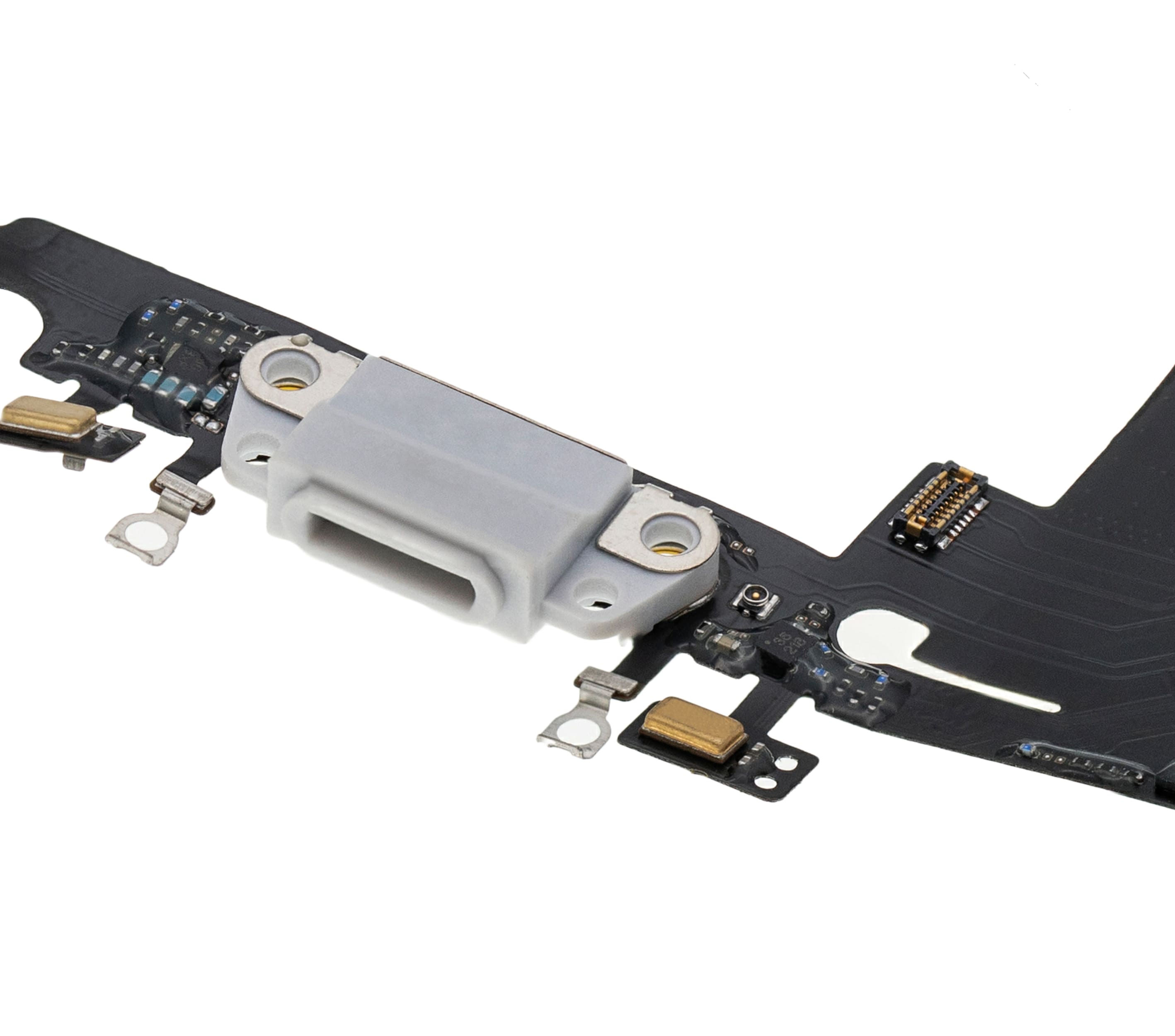 Charging Port Flex Cable Compatible For iPhone 8 Plus (Premium) (Silver)
