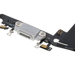 Charging Port Flex Cable Compatible For iPhone 8 Plus (Premium) (Silver)