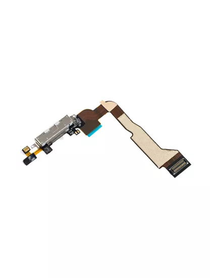 Charging Port Cable Compatible For iPhone 4 (CDMA) (White)