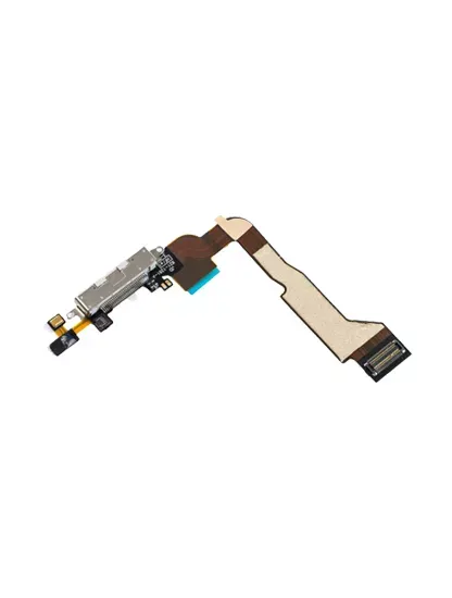 Charging Port Cable Compatible For iPhone 4 (CDMA) (White)