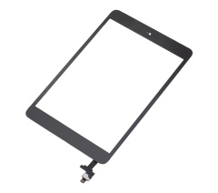 Digitizer With IC Chip & Home Button Pre-Installed Compatible For iPad Mini 1 / iPad Mini 2 (Aftermarket Plus) (Black)