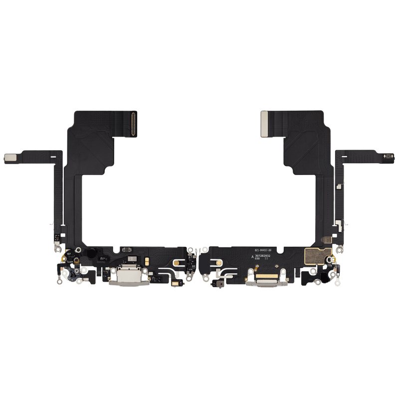 Charging Port Flex Cable Compatible For iPhone 15 Pro (Premium) (White Titanium)