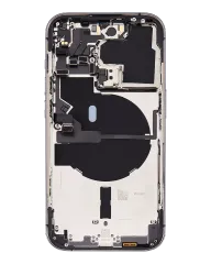 Back Housing W/ Small Pre-Installed Compatible For iPhone 14 Pro (U.S Version) (Used OEM Pull: Grade B) (Deep Purple)