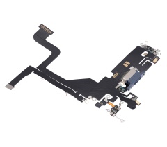 Charging Port Flex Cable Compatible For iPhone 13 Pro (Aftermarket Plus) (Sierra Blue)