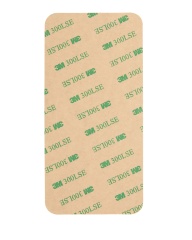 Back Glass With 3M Adhesive Compatible For iPhone 11 (No Logo / Large Camera Hole) (Red)