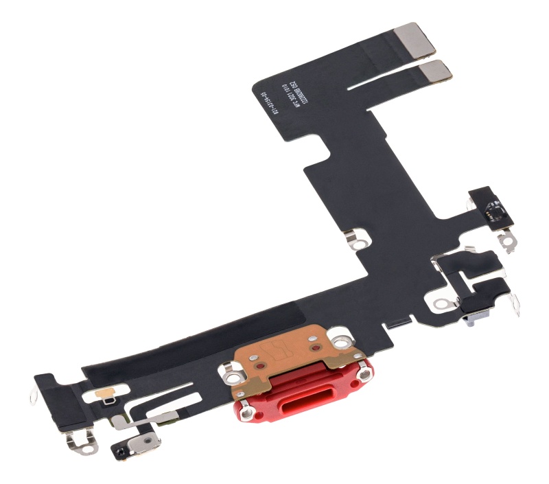 Charging Port Flex Cable Compatible For iPhone 13 (Premium) (Red)