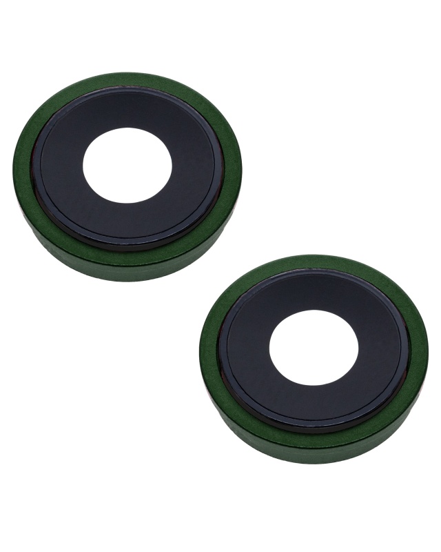 Back Camera Lens With Bracket & Bezel Compatible For iPhone 13 / 13 Mini (Aftermarket Plus) (Green)