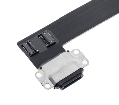 Charging Port Flex Cable Compatible For iPad Air 2 (Aftermarket Plus) (Black)