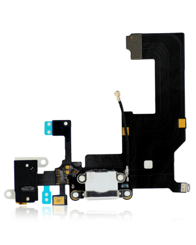 Charging Port Flex Cable Compatible For iPhone 5 (Silver)