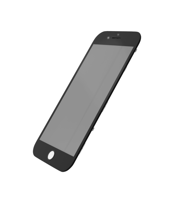 4 in 1 (Front Glass + Frame + Polarizer + OCA Pre-Installed) Compatible For iPhone 8 (2 Pack) (Black)