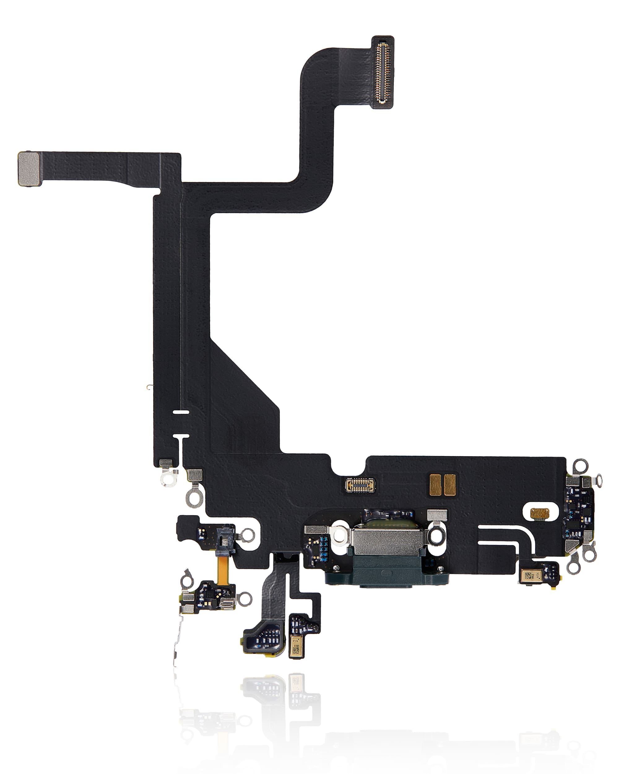 Charging Port Flex Cable Compatible For iPhone 13 Pro (Used OEM Pull) (Alpine Green)