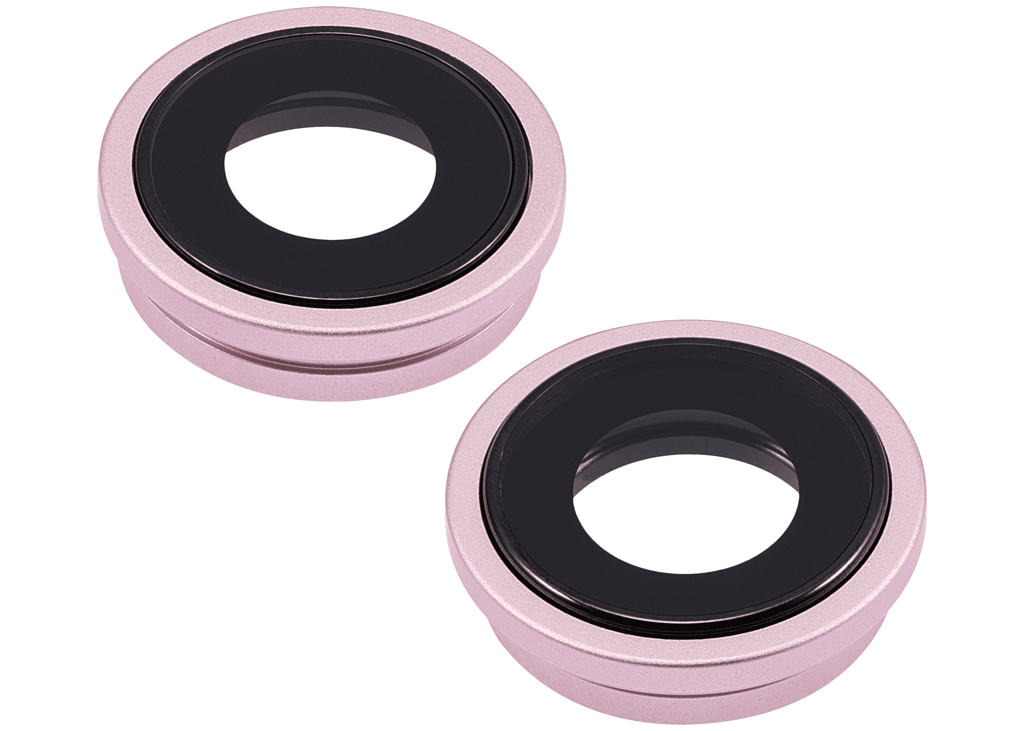 Back Camera Lens With Bracket & Bezel Compatible For iPhone 15 / 15 Plus (2 Piece Set) (Premium) (Pink)