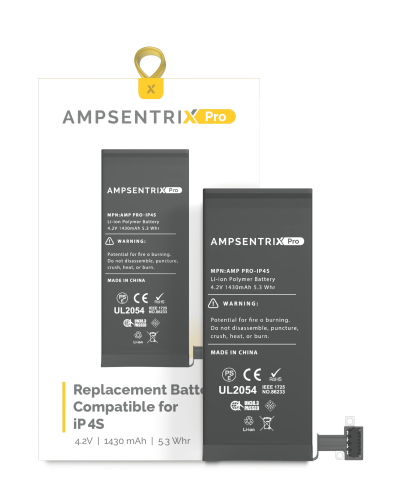 Replacement Battery Compatible For iPhone 4S (AmpSentrix Pro)