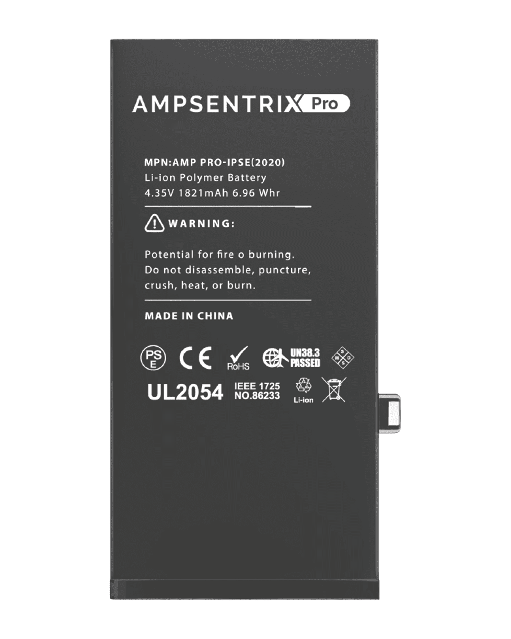 Replacement Battery Compatible For iPhone SE (2020) (AmpSentrix Pro)