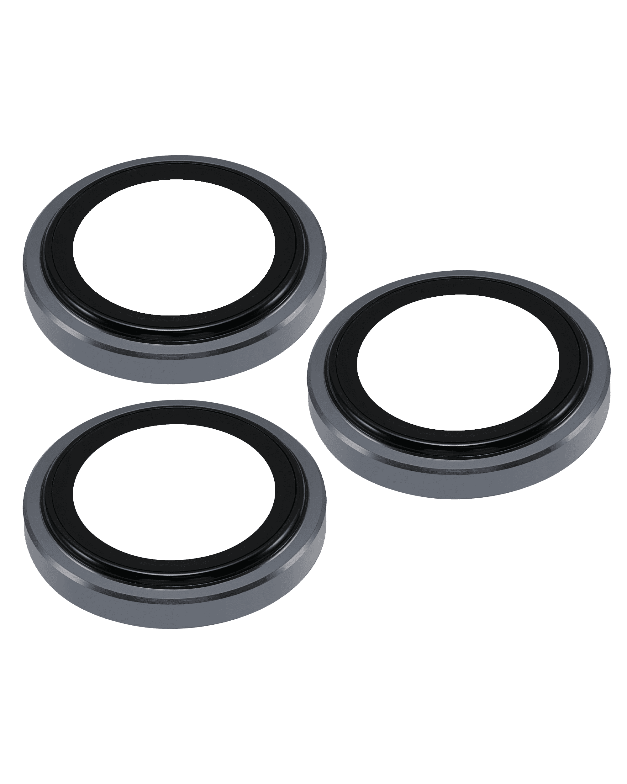 Casper Camera Lens Protector Compatible For iPhone 15 Pro / 15 Pro Max (Gray) (Clear)