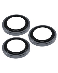 Casper Camera Lens Protector Compatible For iPhone 15 Pro / 15 Pro Max (Gray) (Clear)