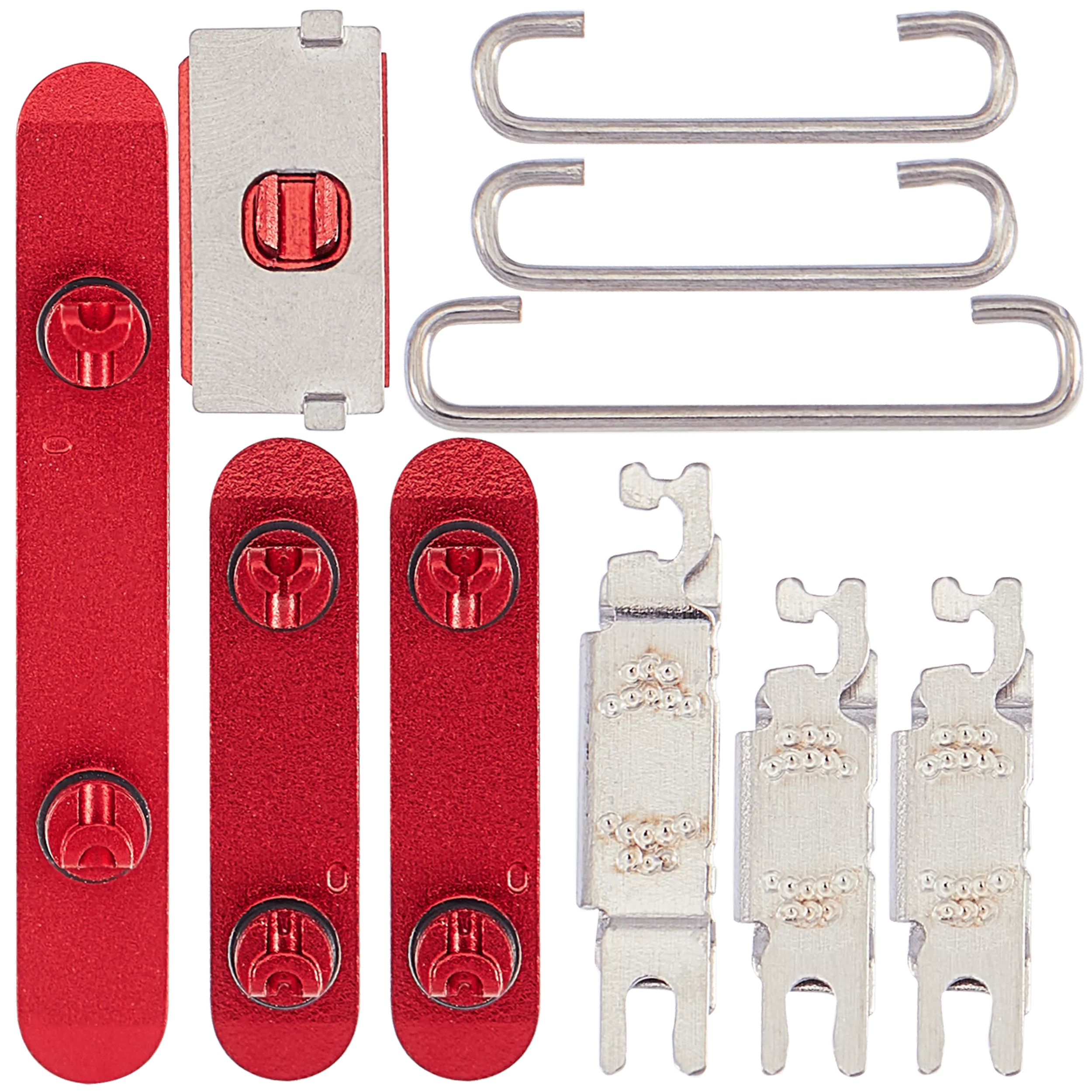 Hard Buttons (Power / Volume / Switch) Compatible For iPhone 14 / 14 Plus (Red)