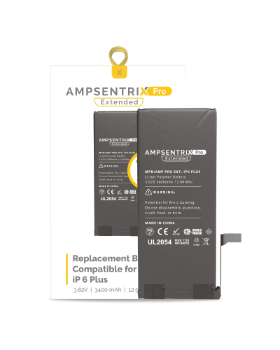 Extended Capacity Replacement Battery Compatible For iPhone 6 Plus (AmpSentrix Pro Extended)