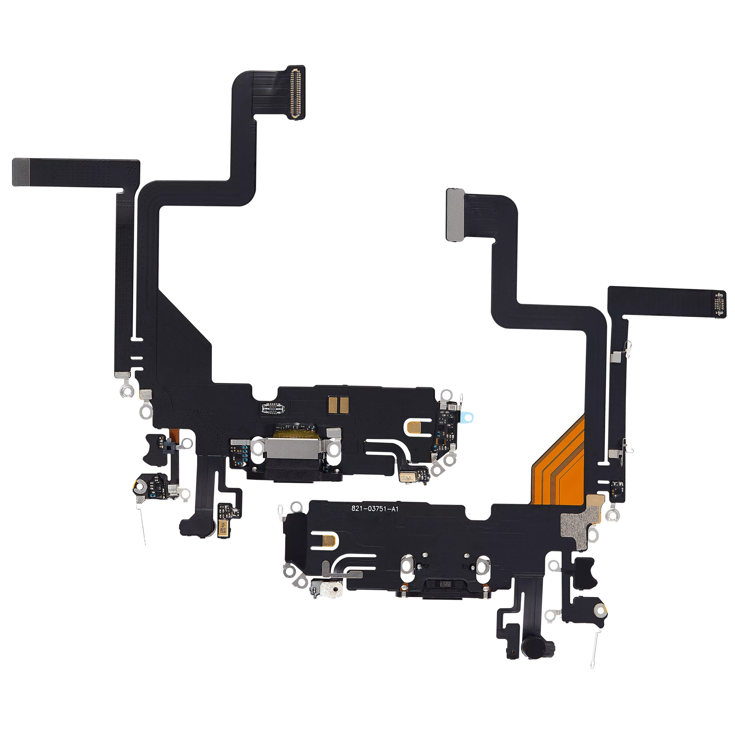 Charging Port Flex Cable Compatible For iPhone 14 Pro (Aftermarket Plus) (Space Black)