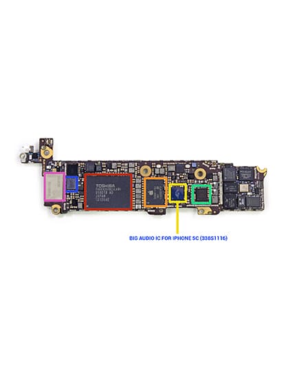 Big Audio IC Compatible For iPhone 5C (338S1116)