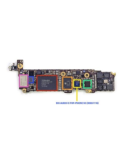 Big Audio IC Compatible For iPhone 5C (338S1116)