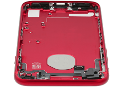 Back Housing W/ Small Components Pre-Installed Compatible For iPhone 7 (Used OEM Pull: Grade A) (Red)