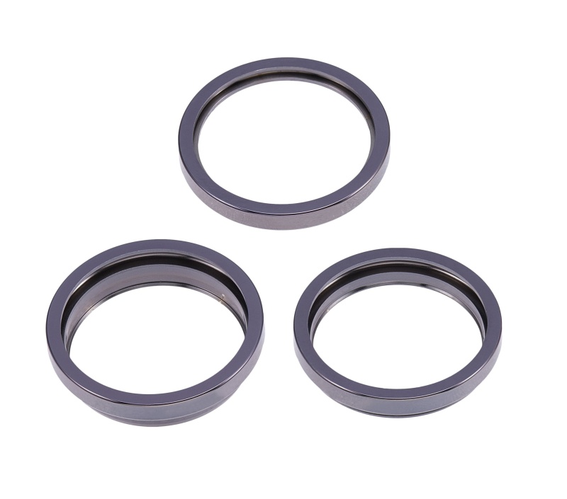 Back Camera Bezel Ring Only Compatible For iPhone 14 Pro / 14 Pro Max (Deep Purple) (3 Piece Set)