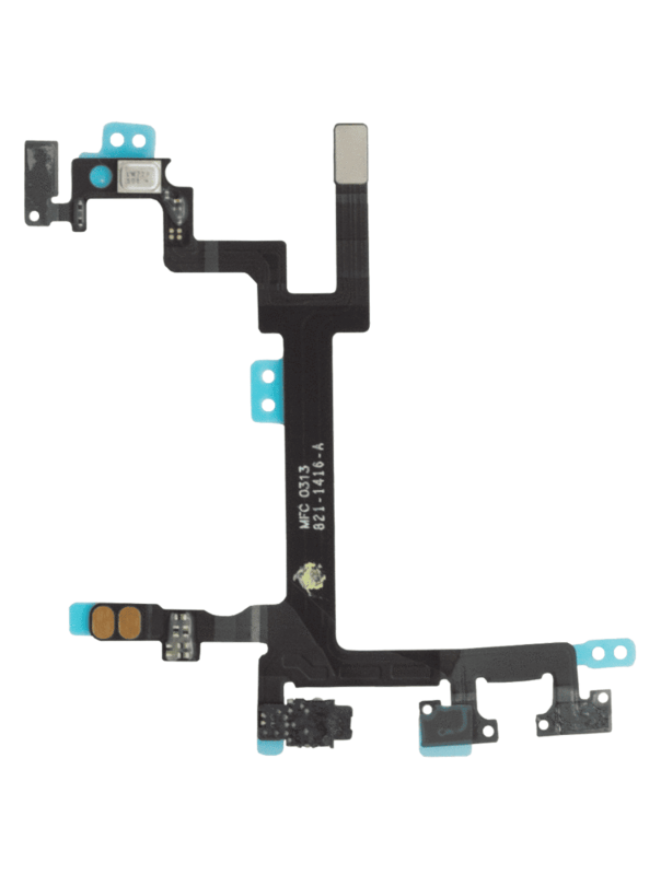 Volume Button + Power Button Flex Compatible For iPhone 5