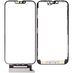4 in 1 With Frame Included (Front Glass + OCA + Short Touch + OCA Pre-Installed) Compatible For iPhone 13 Pro Max (OCA Master)