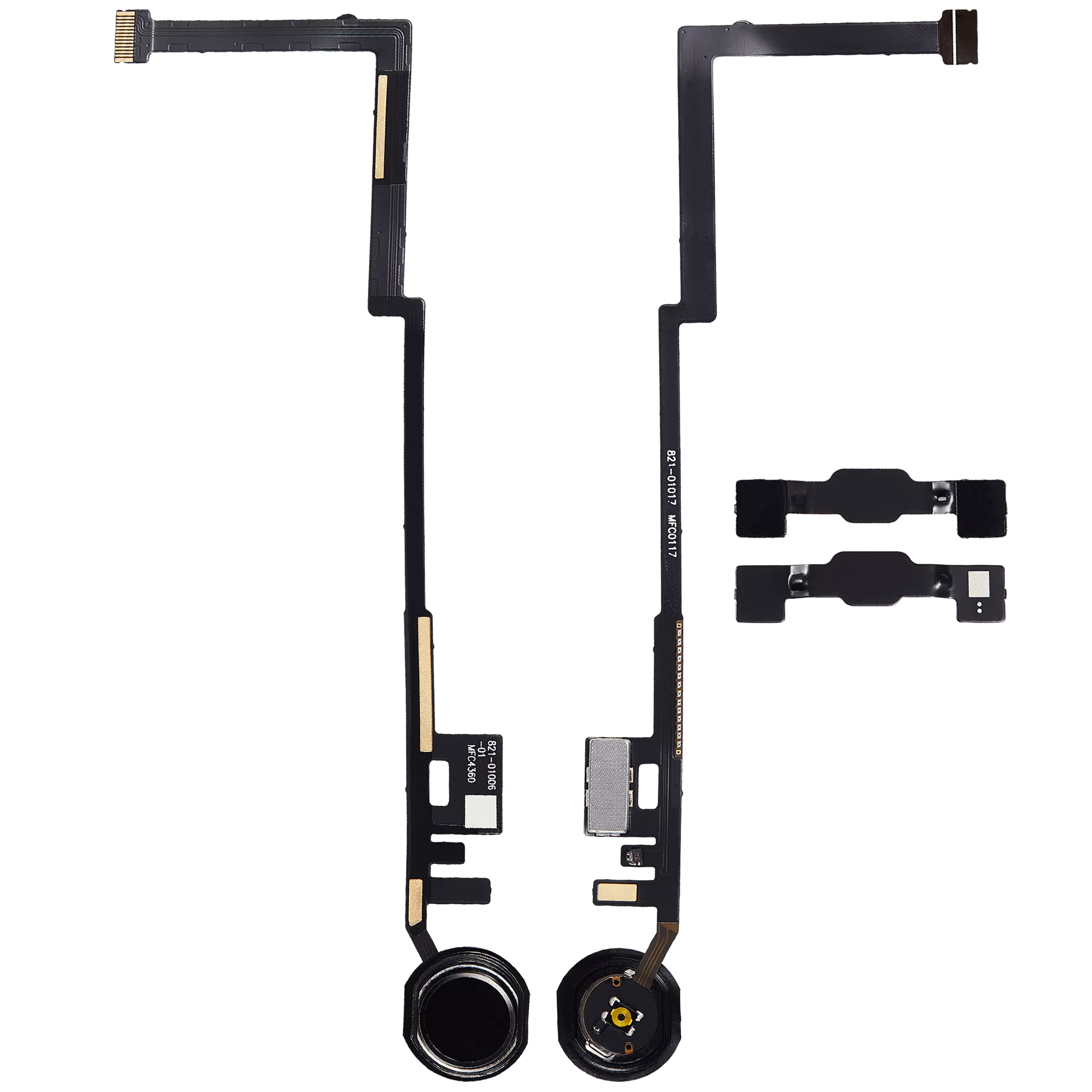 Home Button Flex Cable Compatible For iPad 5 (2017) / iPad 6 (2018) (Aftermarket Plus) (Black)