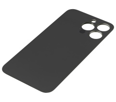 Back Glass With 3M Adhesive Compatible For iPhone 13 Pro (No Logo / Large Camera Hole) (Graphite)