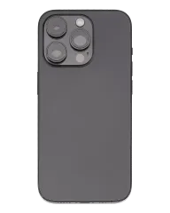 Back Housing W/ Small Pre-Installed Compatible For iPhone 14 Pro (U.S Version) (Used OEM Pull: Grade C) (Space Black)