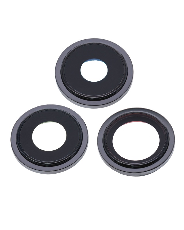 Back Camera Lens With Bracket & Bezel Compatible For iPhone 13 Pro / 13 Pro Max (Aftermarket Plus) (Graphite)