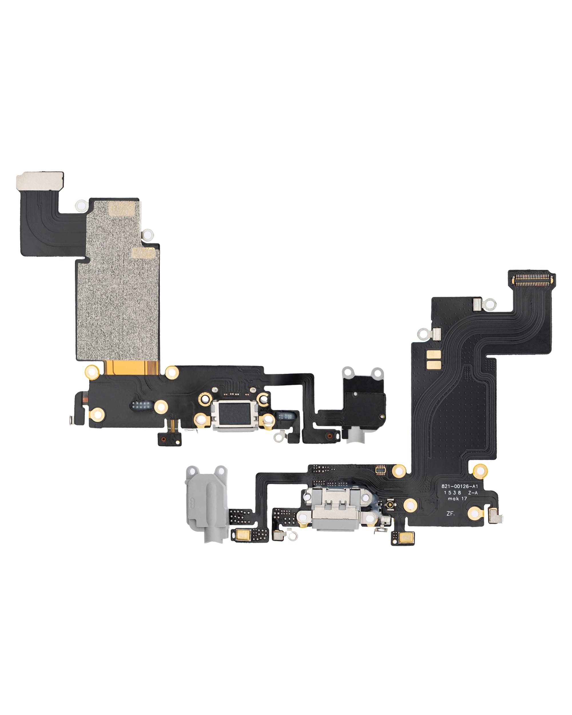 Charging Port Flex Cable Compatible For iPhone 6S Plus (Aftermarket) (Silver)