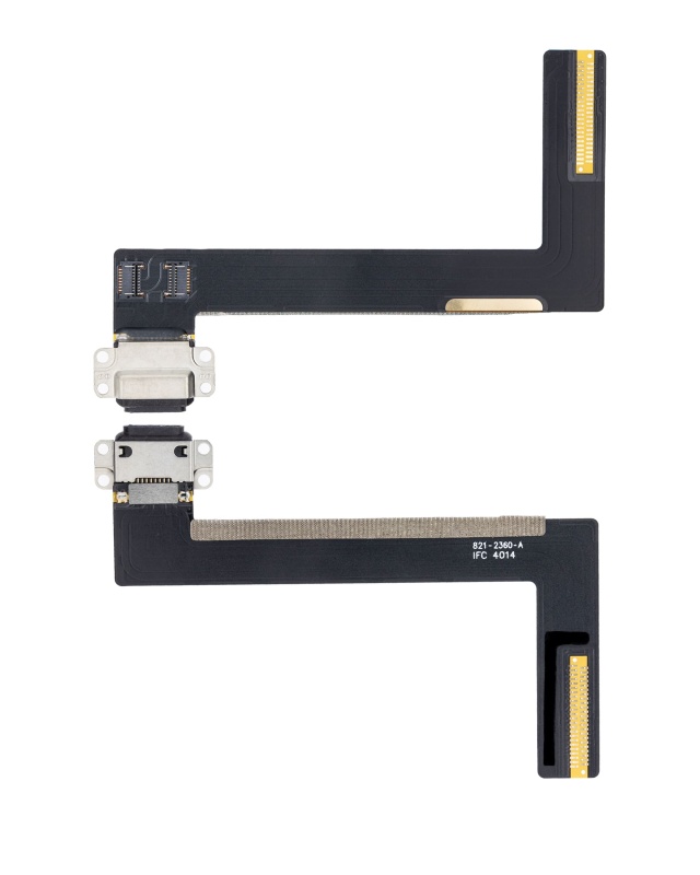 Charging Port Flex Cable Compatible For iPad Air 2 (Aftermarket Plus) (Black)