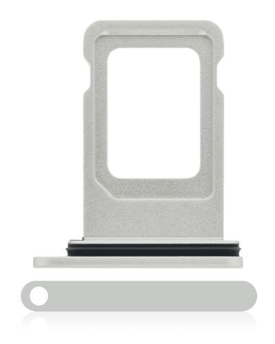Dual Sim Card Tray Compatible For iPhone 11 (White)