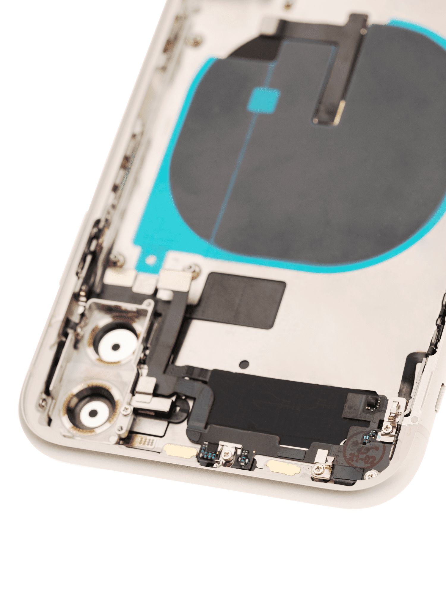 Back Housing W/ Small Components Pre-Installed Compatible For iPhone 11 (Used OEM Pull: Grade C) (White)