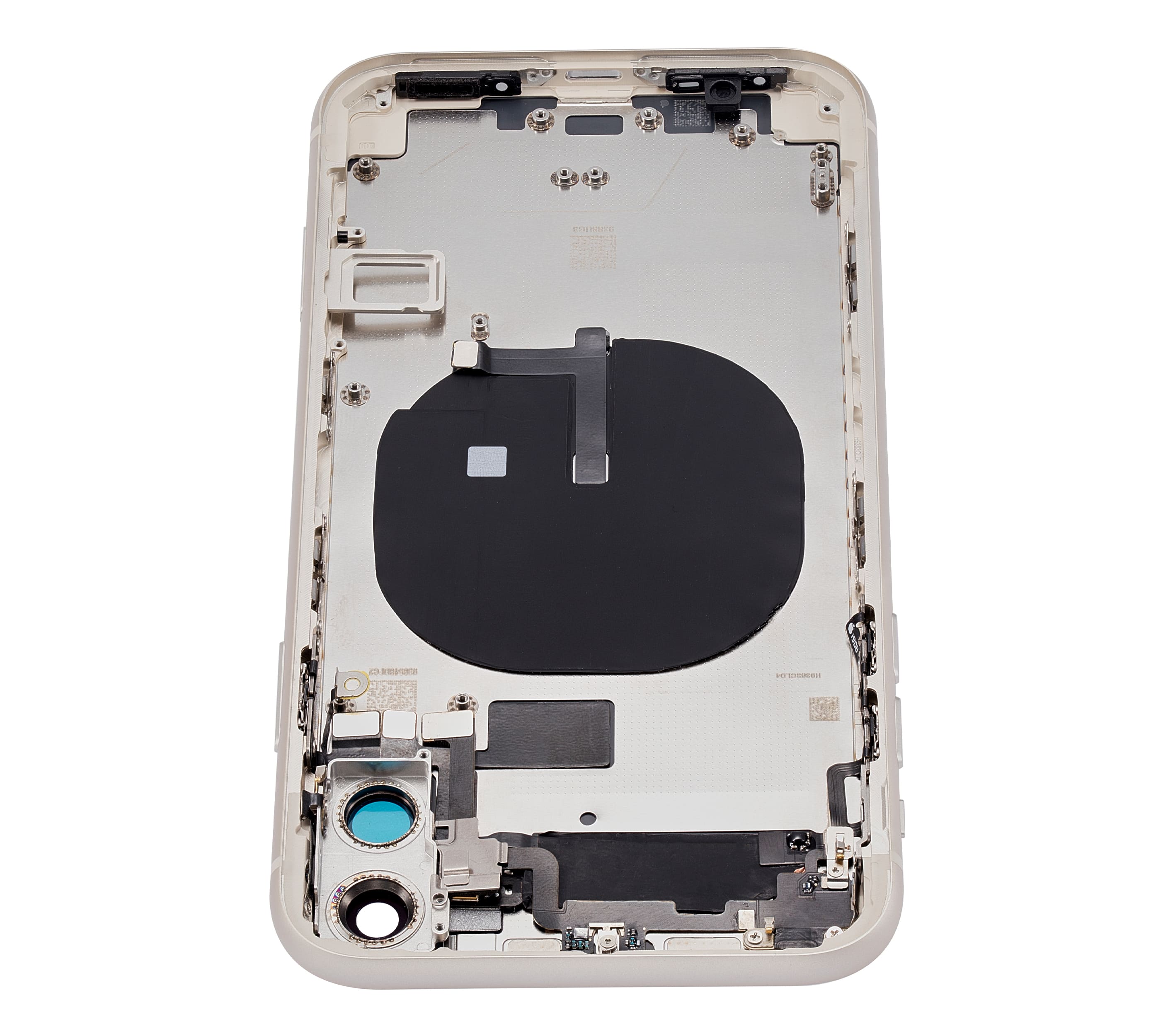 Back Housing W/ Small Components Pre-Installed Compatible For iPhone 11 (No Logo) (Aftermarket Plus) (White)