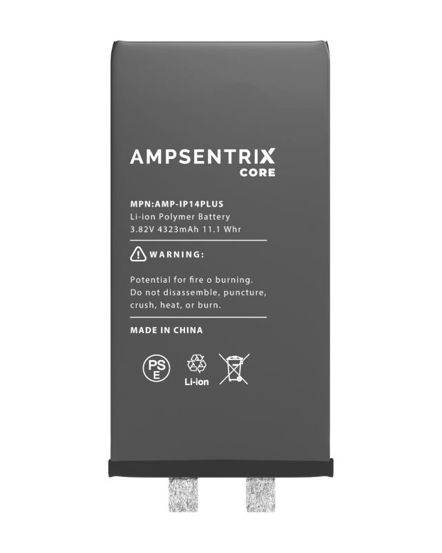 Replacement Battery Core Compatible For iPhone 14 Plus (Spot Welding Required) (AmpSentrix Core)