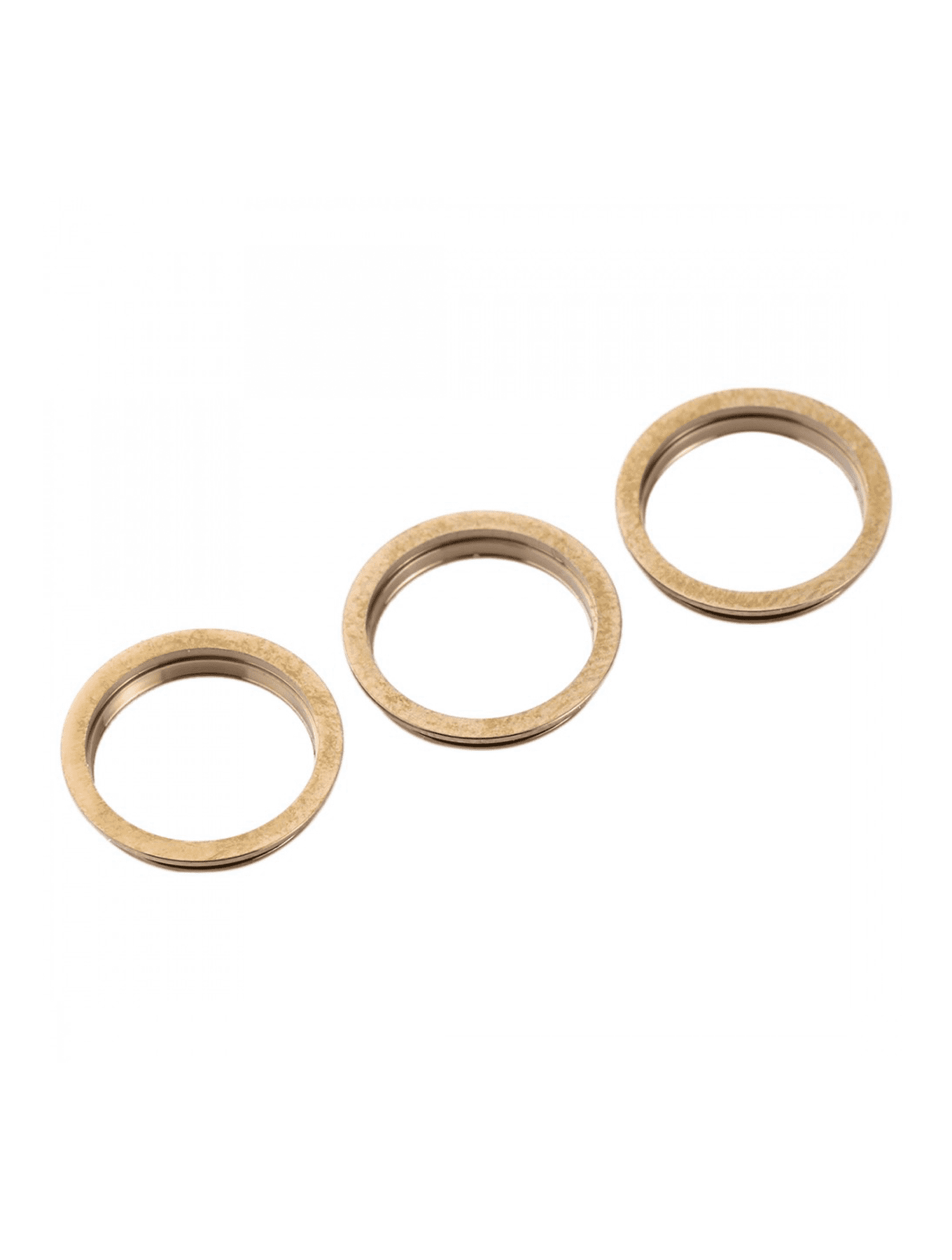 Back Camera Bezel Ring Only Compatible For iPhone 12 Pro Max (Gold) (3 Piece Set) (10 Pack)